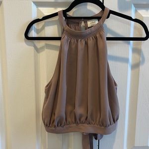 Wilfred tie back crop top